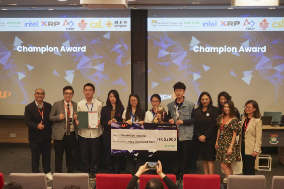 Team Pai-neer from Guanghua Cambridge International School receiving the Grand Champion Award